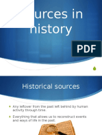 Sources in History