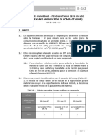 Norma Inv E-142-13 (Ensayo Modificado de Compactación)