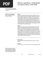 História, Experiência e Modernidade Na América Ibérica, 1750-18501