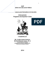 Antología Del Reforzamiento de I Ciclo Material de Apoyo para Formadores de Docentes PDF