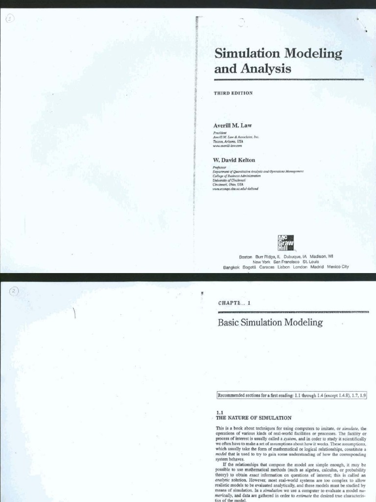 simulation modeling and analysis 5th edition pdf free download