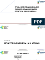 Materi 6 Monitoring Dan Evaluasi Kesling Orientasi Terpadu 2017 - Edit240317
