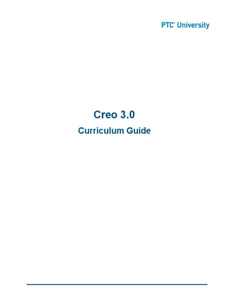 Creo 3.0 Curriculum Guide | PDF | Modularity | Simulation
