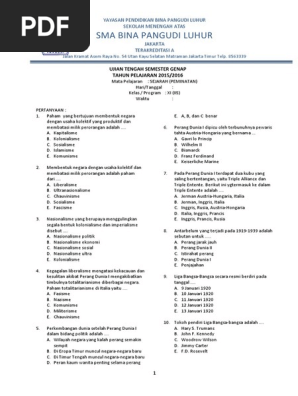 12++ 100 soal serta jawaban materi sejarah peminatan information