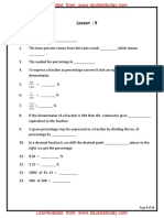 Percentage Lesson With Examples And Exercises