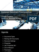 Common Document Functionalities