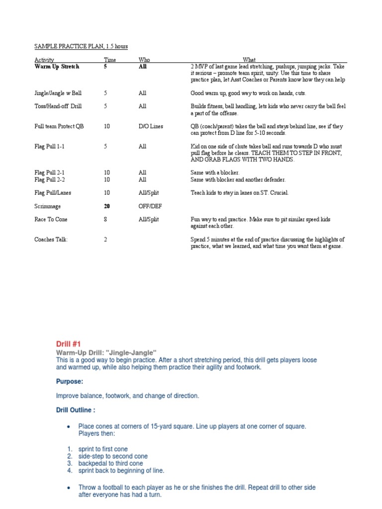 Football Drills PDF Quarterback Gridiron Football