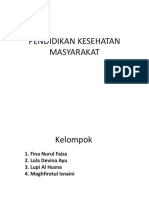 Endidikan Kesehatan Masyarakat