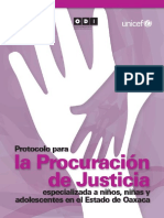 Protocolo para La Procuracion de Justicia Especializada en Niñas