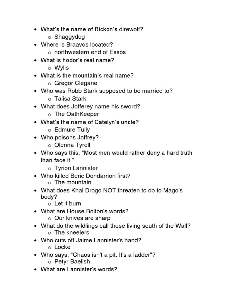 Game of Thrones PDF