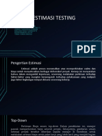 Teknik Estimasi Testing