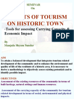 Impacts of Tourism On Historic Town: - Tools For Assessing Carrying Capacity &