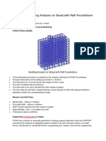 Seminar On Building Analysis On Staad With Raft Foundations