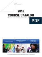 Oil and Gas Training Courses Catalog 2016