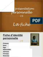 La Présentation Personnelle