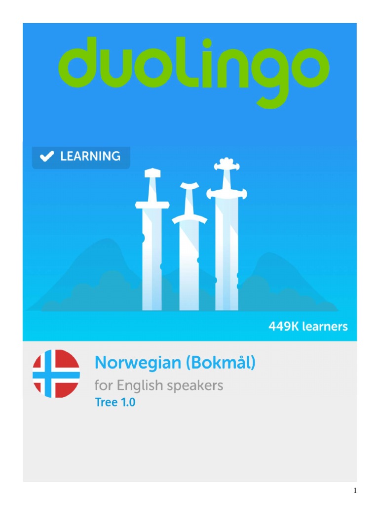 Duolingo Tips Norwegian Revised PDF Grammatical Gender Perfect