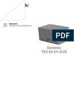 Dometic Tec29 Generator Product Manual