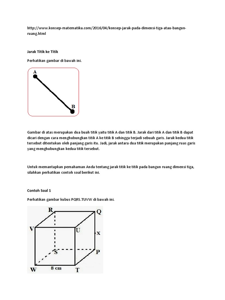 20+ Contoh Soal Bangun Ruang Jarak Titik Ke Garis ...