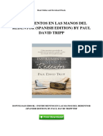 Instrumentos en Las Manos Del Redentor Spanish Edition by Paul David Tripp PDF