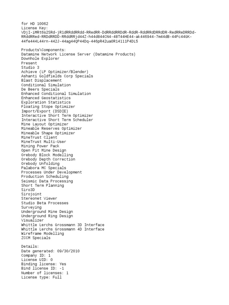 Datamine Serial 2 | PDF