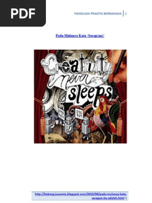 Kata Serapan Kreativitas Atau Kreatifitas Polisi Eyd Pdf