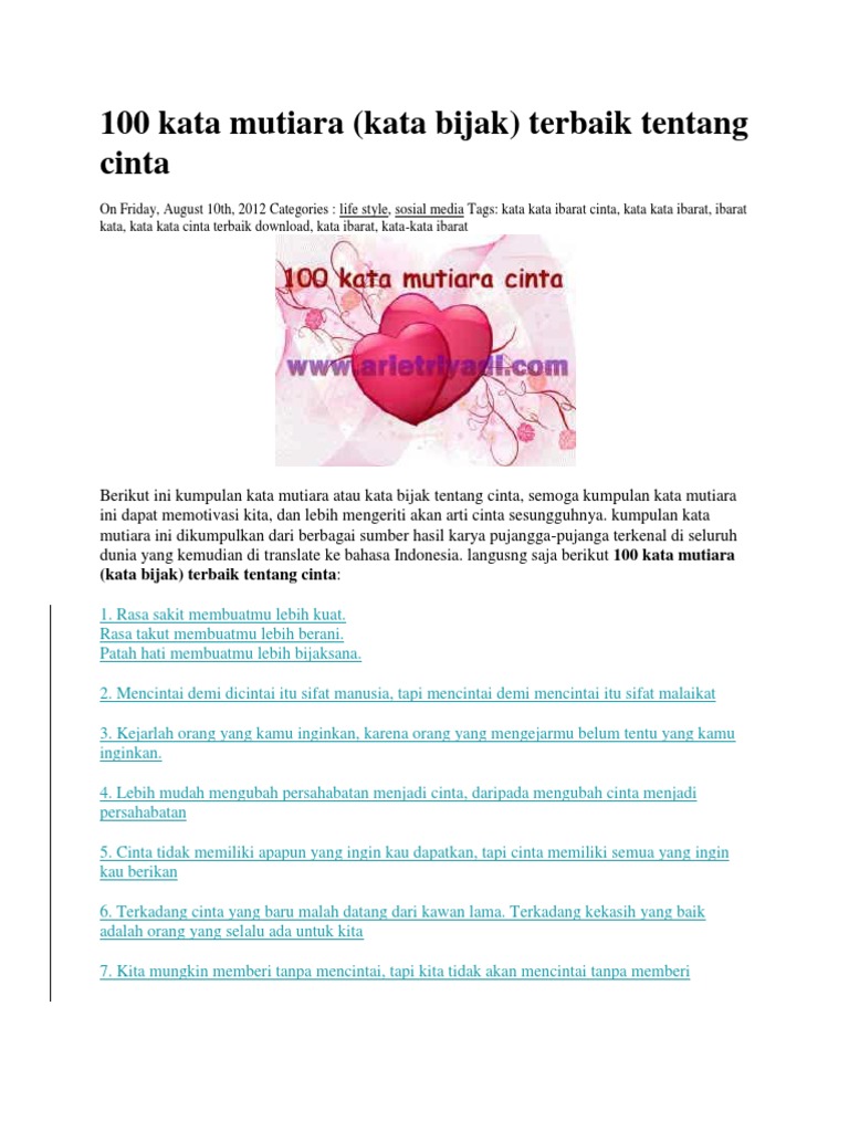100 Kata Mutiara