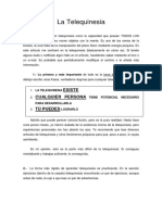 1 - La Telequinesia, Advertencias y Nociones Basicas PDF