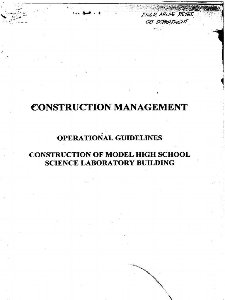 Construction of Model High School Science Laboratory Building | PDF