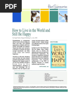 How to Live in the World