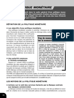 La Politique Monetaire PDF