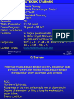 Geoteknik Tambang - Klasifikasi Batuan - Q System