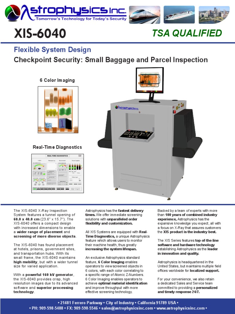 XIS-6040 X-Ray Inspection System Overview | PDF | Computer Monitor | X Ray
