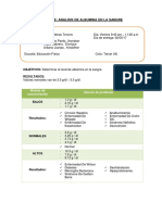 Informe Albumina