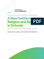 A New Settlement for Religion and Belief in Schools