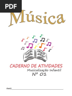 Caderno Grande Para Teclado