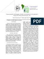 Transformações Na Paisagem. Erosão e Ravinamento No Sítio Geológico Buraco Do Padre - Ponta Grossa - PR PDF