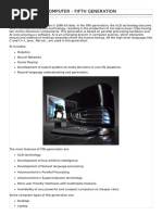 Features of Fifth Generation Computers | PDF