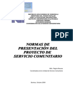 Manual para Anteproyecto y Proyecto de Servicio Comunitario IUPSM