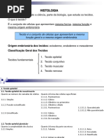 Aula 1 Tecido Epitelial