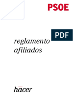 Reglamento de Afiliados y Afiliadas PSOE PDF