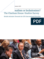[Chatham House_YouGov] Internationalism or Isolationism?