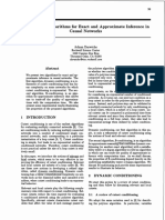 Conditioning Algorithms for Exact and Approximate Inference in Causal Networks