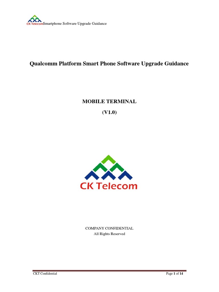 Smartphone Software Upgrade Guide | PDF | Smartphone | Usb