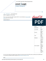 SWOT Analysis of Coca Cola PDF