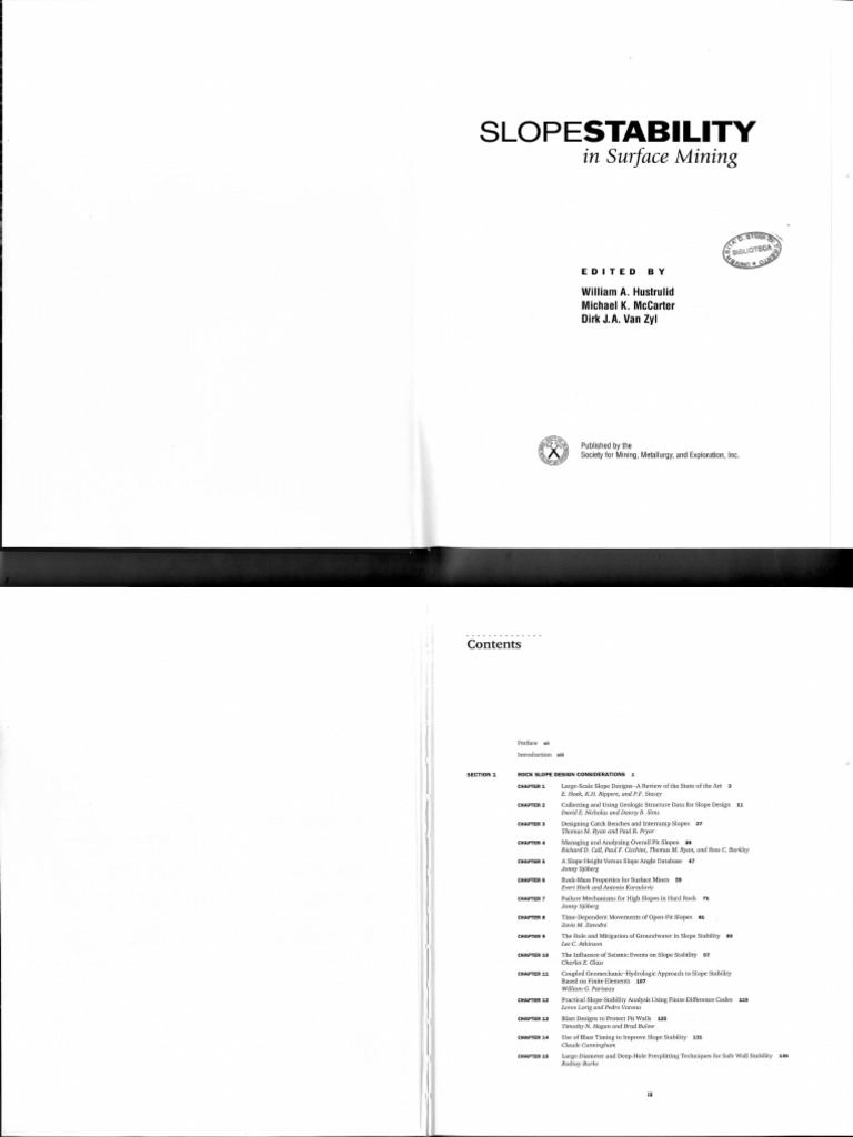 Surface Mining Slope Stability | PDF | Coal Mining | Mining