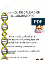 Control de Calidad en El Laboratorio