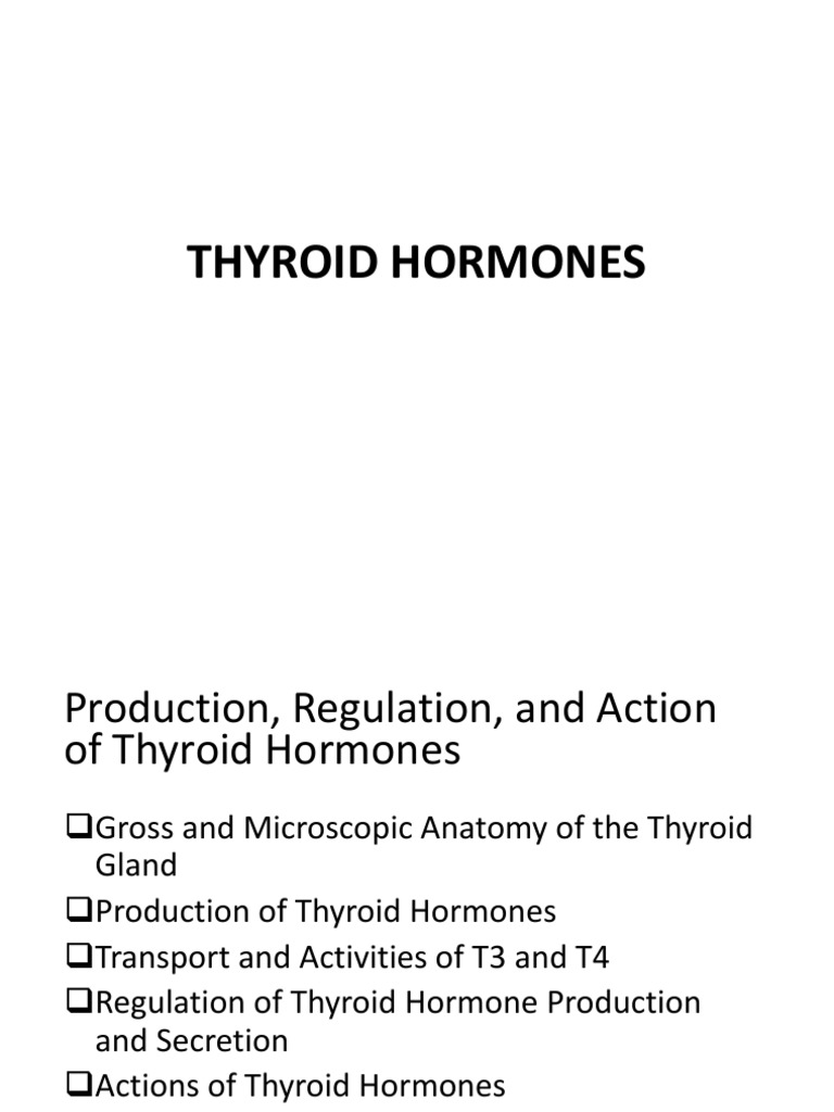 Thyroid Hormones Pdf Thyroid Thyroid Stimulating Hormone