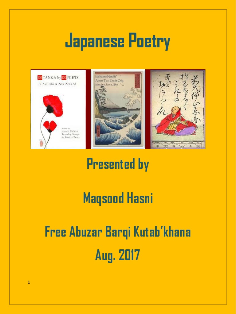 Japanese Poetry | PDF | Japanese Poetry | Haiku
