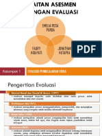 Kaitan Asesmen Dengan Evaluasi