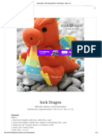 Sock Dragon - Free Sewing Pattern - Craft Passion - Page 2 of 2